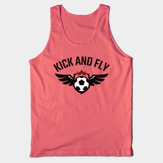 Kick And Fly Soccer Tank Top by Sanworld